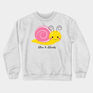 Slow & Steady Cool Snail Crewneck Sweatshirt